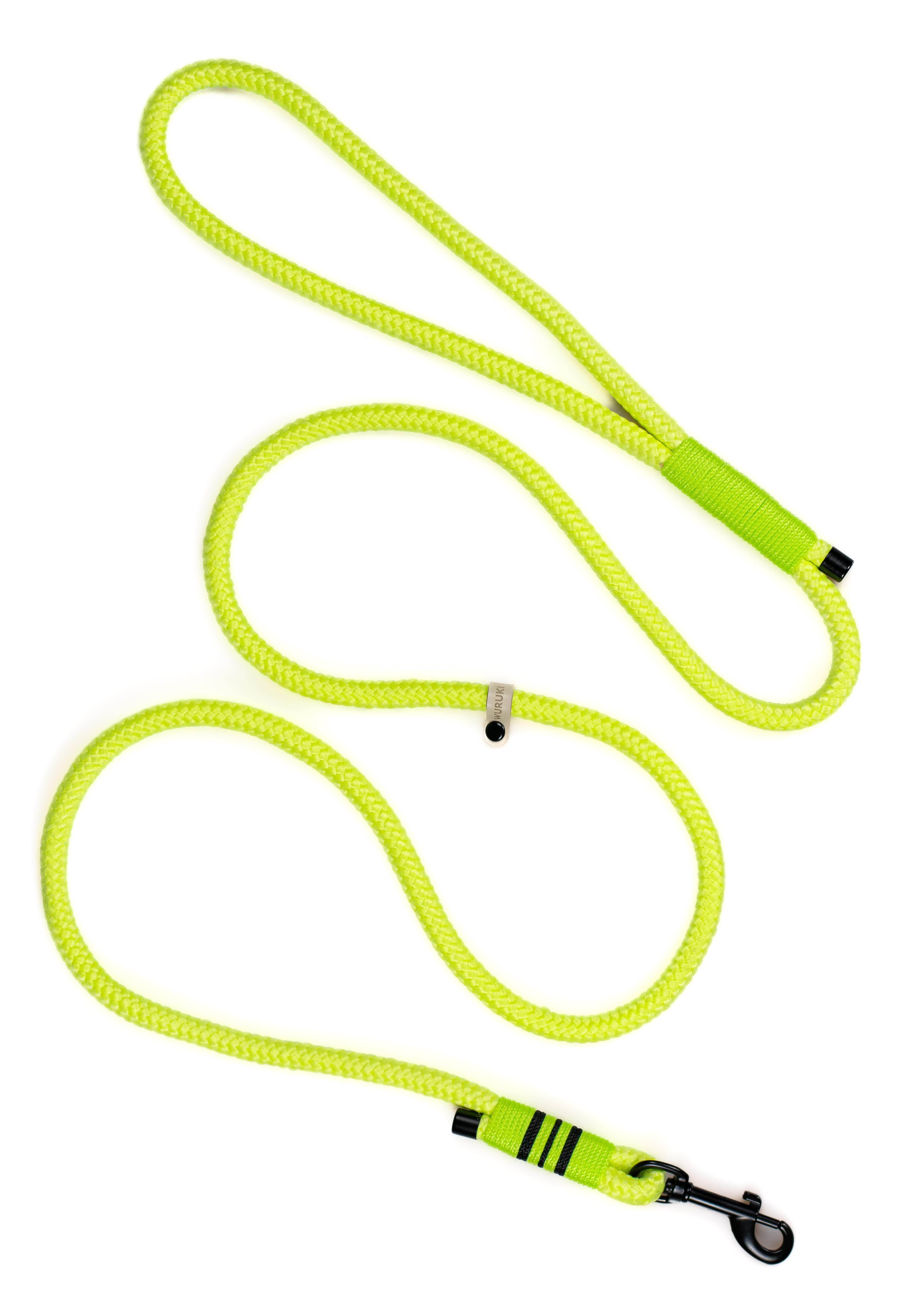 Smycz linowa miejska Wuruki Neon Lime