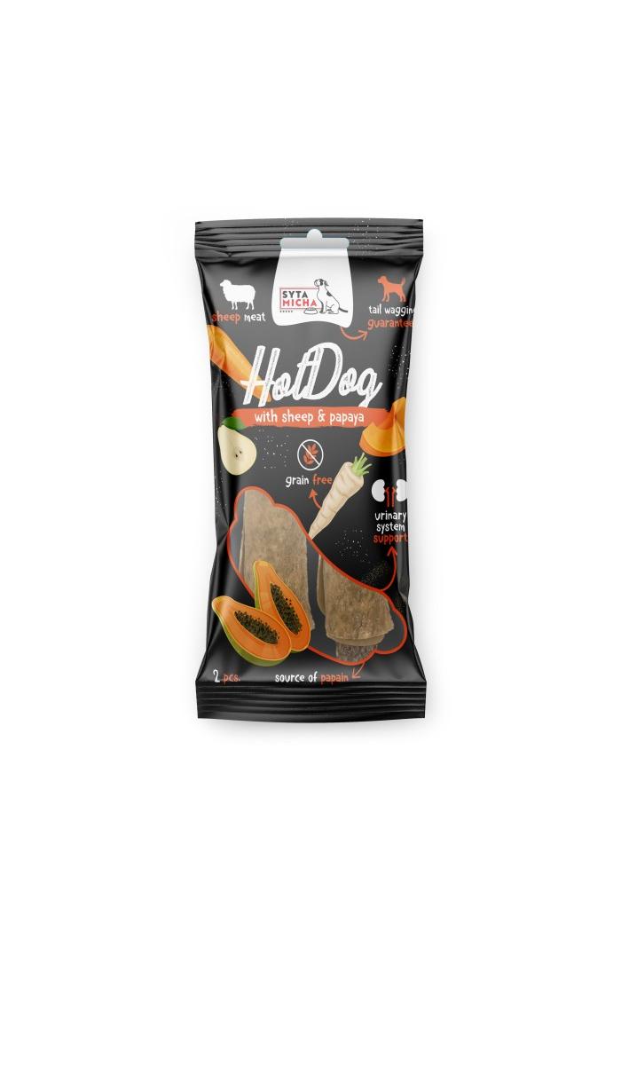 Hot Dog - warzywny z papają w skórze owcy 2 szt.