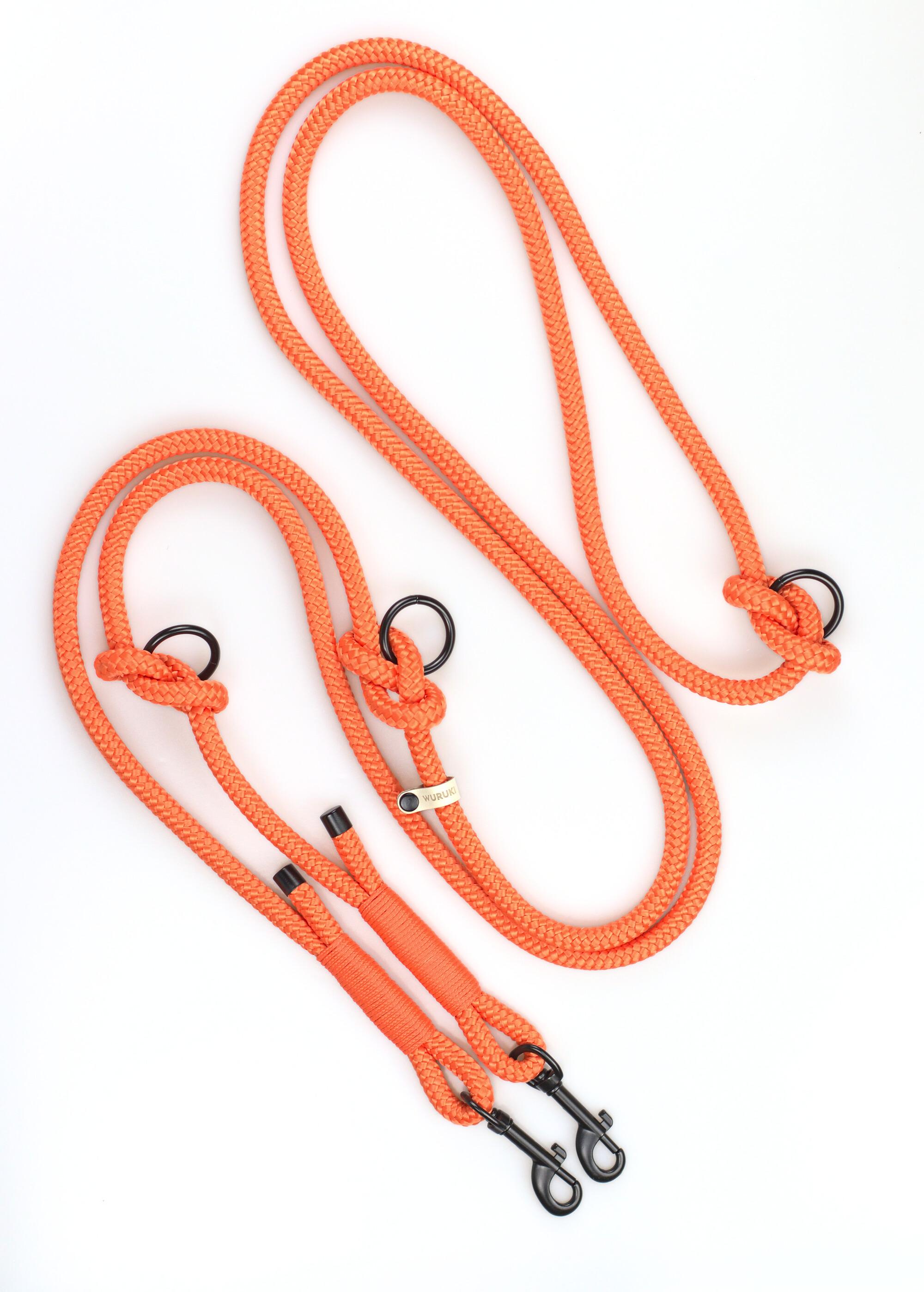 Smycz linowa przepinana Wuruki Orange
